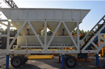 China YHZS50 JS1000 Concrete Batching Plant Mobile Type With 50 M³/H Capacity supplier