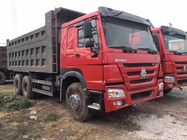 China Professional Used Dump Trucks 375 HP Power Red With Max.Speed 75 Km/H factory