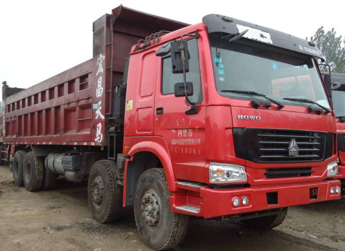 Popular Used Dump Trucks / 6x4 Dump Truck With HOWO Engine Euro III Emission Standard