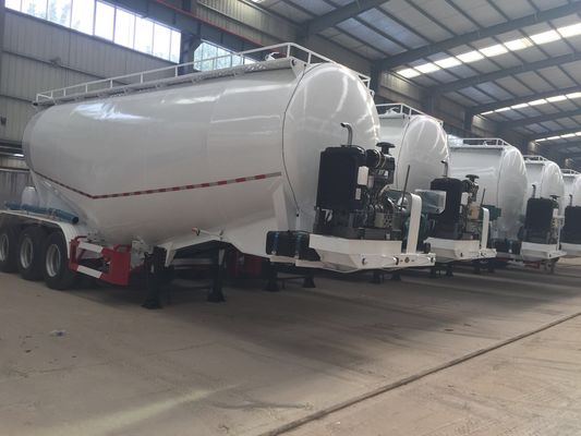 China 3 Axle 40m3 48T Bulk Cement Tanker Trailer For Concrete Batching Plant supplier