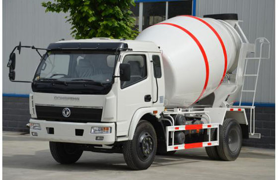 China Dongfeng Concrete Batch Truck , 4m3 Capacity Mobile Cement Mixer Trucks supplier