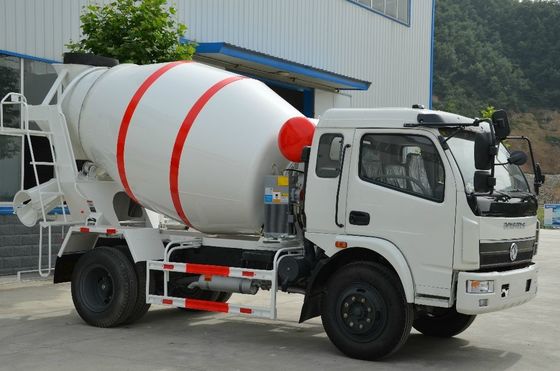 China 4m3 Capacity Concrete Transit Mixer Truck / Concrete Transport Truck Easy Operation supplier