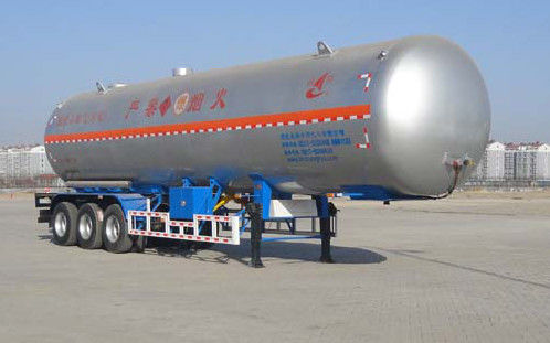 China 59.4CBM 3 Axle Semi Trailer / LNG Transport Trailers For Transport LPG supplier
