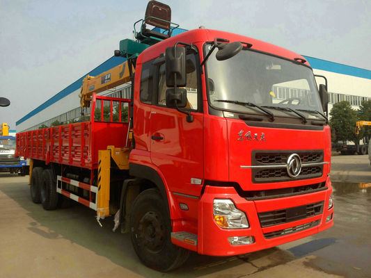 China 6x4 Drive Mode 10T Truck Mounted Crane / Construction Crane Truck With Cummins Engine supplier