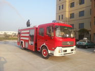 Red Special Purpose Trucks Fire Fighting Vehicle 500L - 7000L With Excellent Gradeability