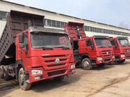 China Red Color 336HP HOWO Used Dump Trucks Tipper 6X4 With Good Condition factory