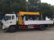 China 4X2 Truck Mounted Boom Crane , Trailer Mounted Crane 4700mm Wheelbase factory