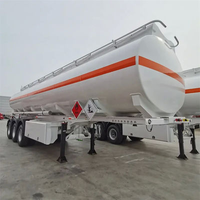 Three Axel 44 Cubic Meters Palm Crude Oil Tanker Trailer Fuel Tanker Semi Trailer