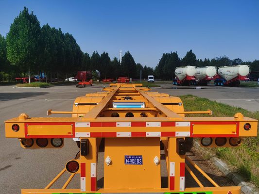 2 Axle 20ft 40ft Skeleton Trailer Container Skeletal Trailer Transporter