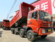 DFD3318 Industrial Dump Truck , RHD / LHD 375HP 8x4 Tipper Truck Red Color supplier