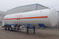 Professional Tractor Trailer Truck 52.6CBM LNG Tank Trailer With 3 Axles supplier