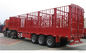 Dongfeng 3 Axle Semi Trailer , Lattice Fence Cargo Semi Trailer For Horse Transportation supplier