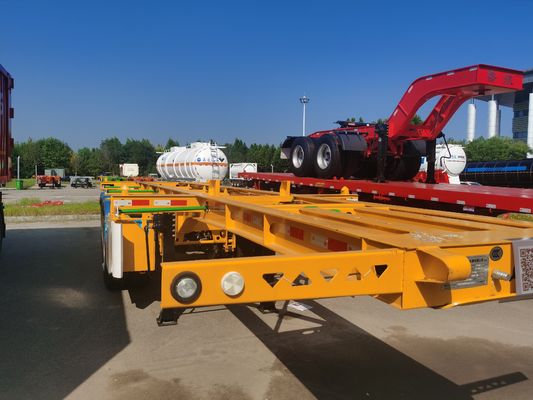 2 Axle 20ft 40ft Skeleton Trailer Container Skeletal Trailer Transporter