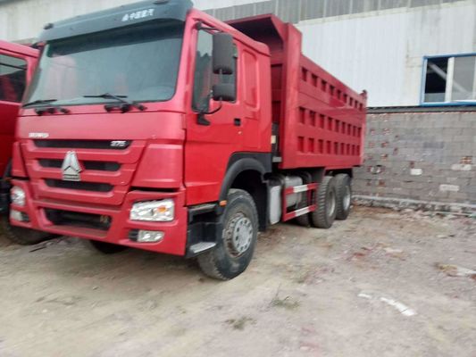 HOWO Used Dump Trucks 375 Hp 6X4 Model For Mining Transport ISO Approved